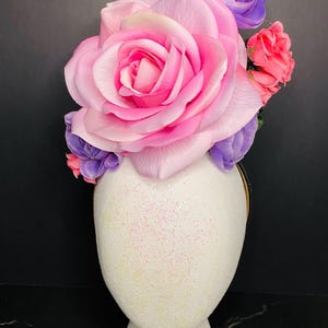 Roses pink and purple Headpiece for events