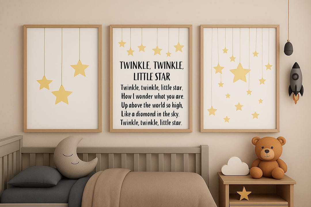 Nursery Rhyme Digital Prints for Bedroom/nursery/play Spaces A4 and A3 ...
