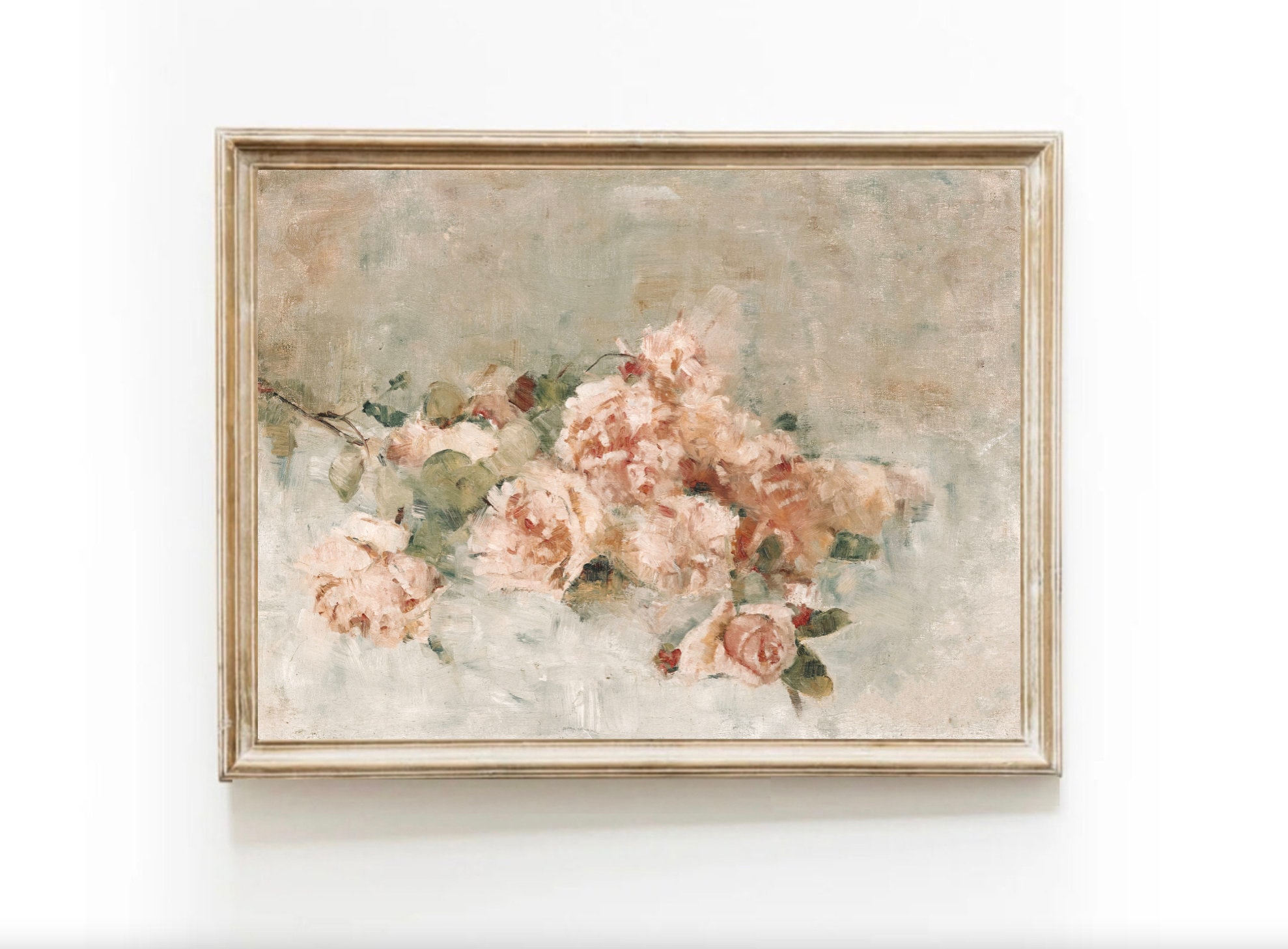 Lot De 5 Peintures à L'huile Florales - Neuves, Jamais Accrochées