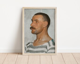 フランスアンティーク油絵肖像画、19世紀ブルジョワ紳士、壁画 - Etsy 日本