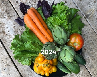 Harvesting Seasons: Ontario Grown Vegetables 2024 Life Quotes - Inspirational Wall Calendar!