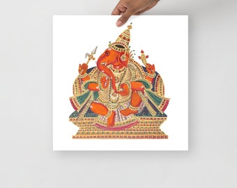 Lord Ganesh Poster Spiritual Printables Ganesha Poster Hindu Gods ...