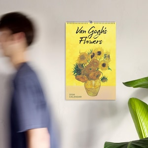 2026 Wall Calendar – Van Gogh’s Flowers Art Calendar | Fine Art Monthly Planner for Home or Office
