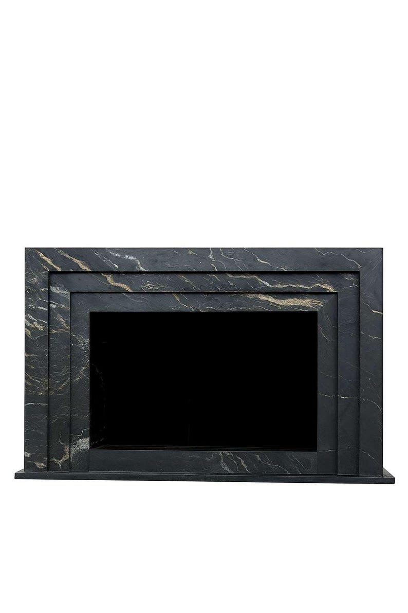 Marble Fireplace: Customizable Stone, Customizable, Tariff Free - Etsy