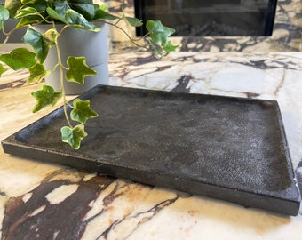 Natural Granite Stone Tray: Decorative Catchall Organizer