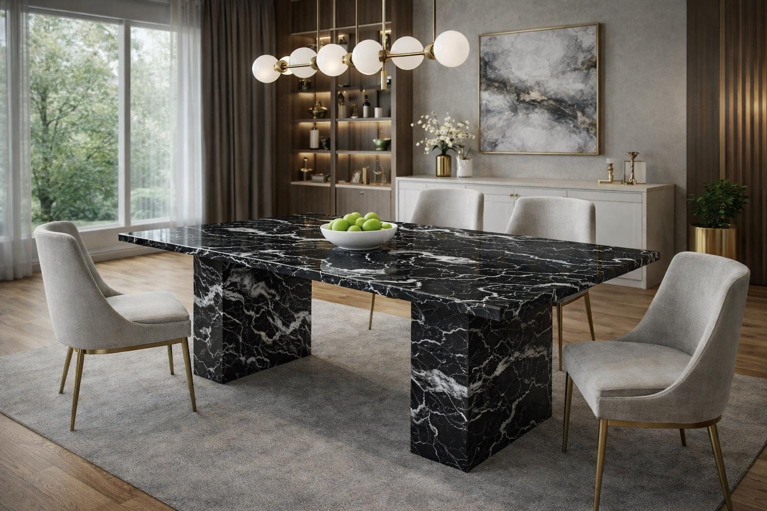 Taj Mahal Dining Table | Natural Stone | Modern Luxury Furniture - Etsy