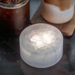 Vela LED de ónix blanco natural, luz nocturna recargable, luz de camping, decoración del hogar, regalo único, regalo para el Día de la Madre