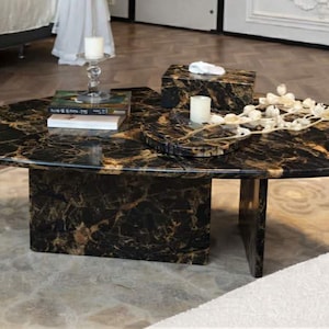 Marble coffee table