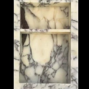 Viola Marble Shower Niche – Built-in Stone Shelf for Bathroom Storage, Free shipping and Duty-Free