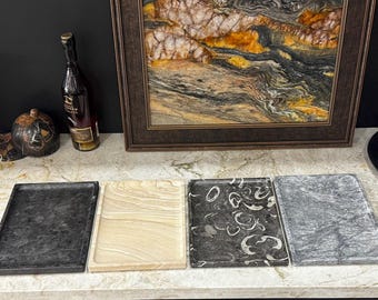 Natural Stone Tray – Handcrafted Stone Vanity Decor (Limited Edition)