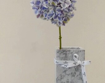 Handmade Lilac Marble Vase: Modern Italian Home Decor;Gift for Mom