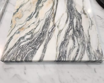 Calacatta Violet Marble Tray: Decorative Storage, Fruit & Jewelry Display