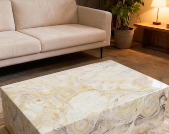 Green Marble Pedestal Minimalist Display Stand Side Table Coffee Table Plinth
