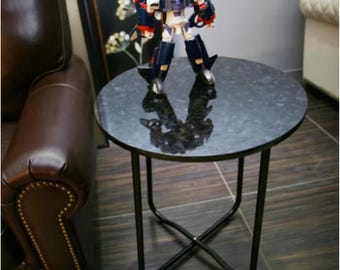 Round Marble Side Table: Modern Living Room Accent Table