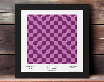 Geometric Wall Art, Sacred Geometry Wall Art, Framed Print, Modern Wall Art, Colorful Design, Mid-Century Modern Art | STAR FILLET 012