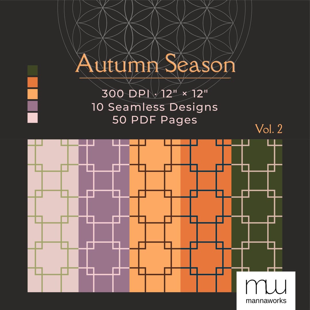 Digital Paper | Seamless Repeating Pattern | Geometric Vector Design ...