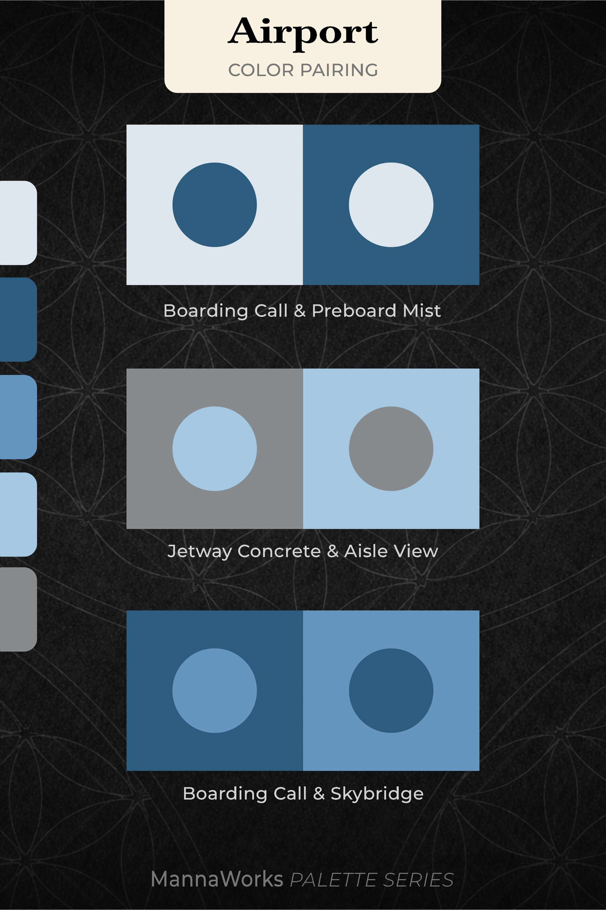 Airport Color Palette | HEX + Pantone Swatch Guide | Digital Download ...