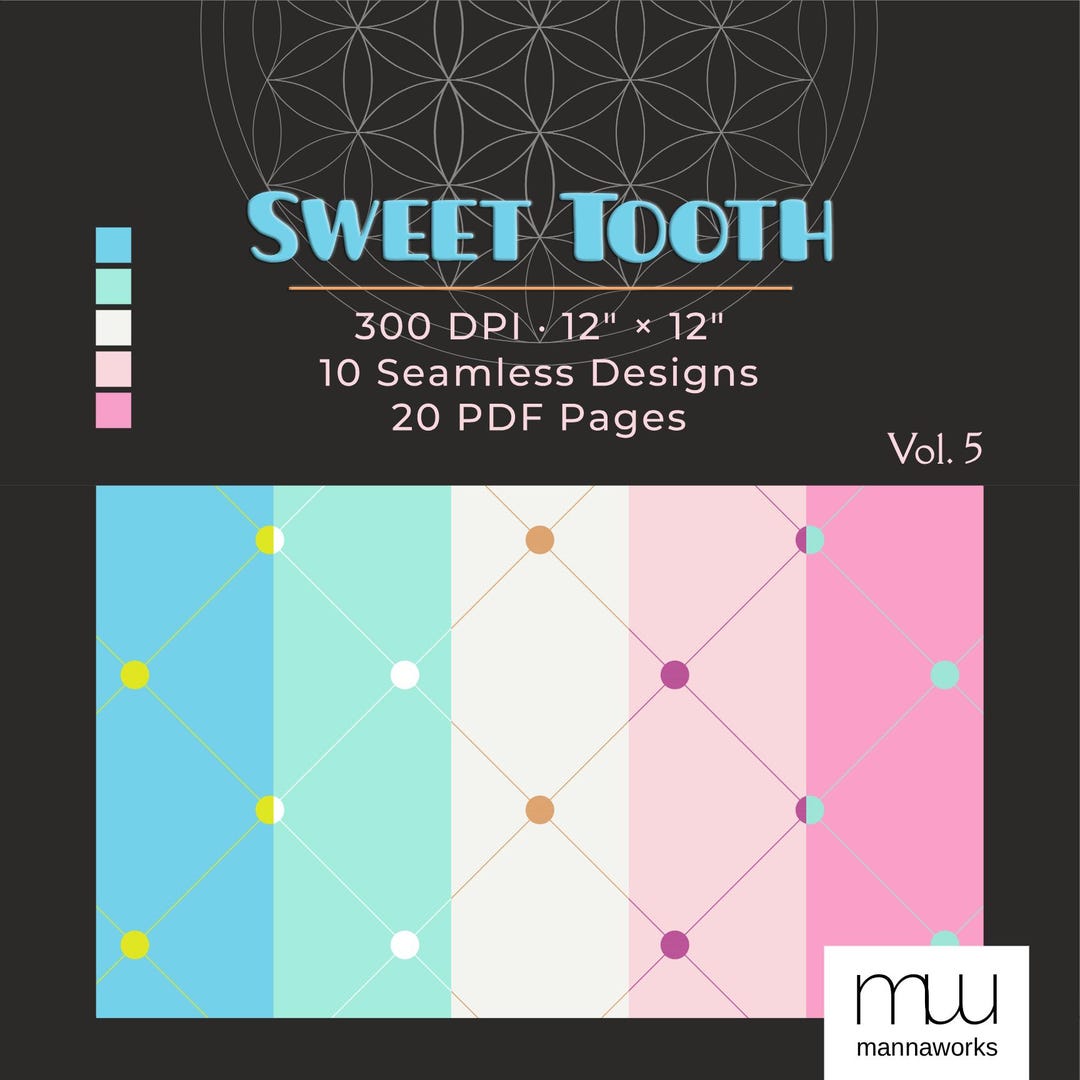 Digital Paper | Seamless Repeating Pattern | Pastel Geometric Vector ...