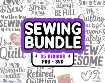 35 Sewing SVG PNG Images, Seamstress Clipart, Spool, Needle, Thread, Quilting, Sewing Machine, Cricut, Silhouette, Tshirt Design