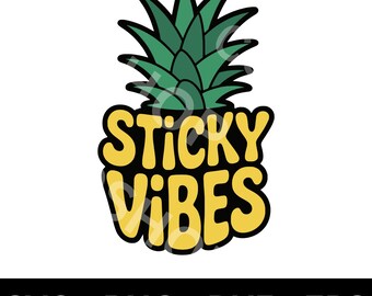 IVF Pineapple SVG Files, Sticky Vibes Infertility Design, Pineapple Support, Svg Png Dxf Eps for Cricut, Silhouette Cut File, DIY Projects
