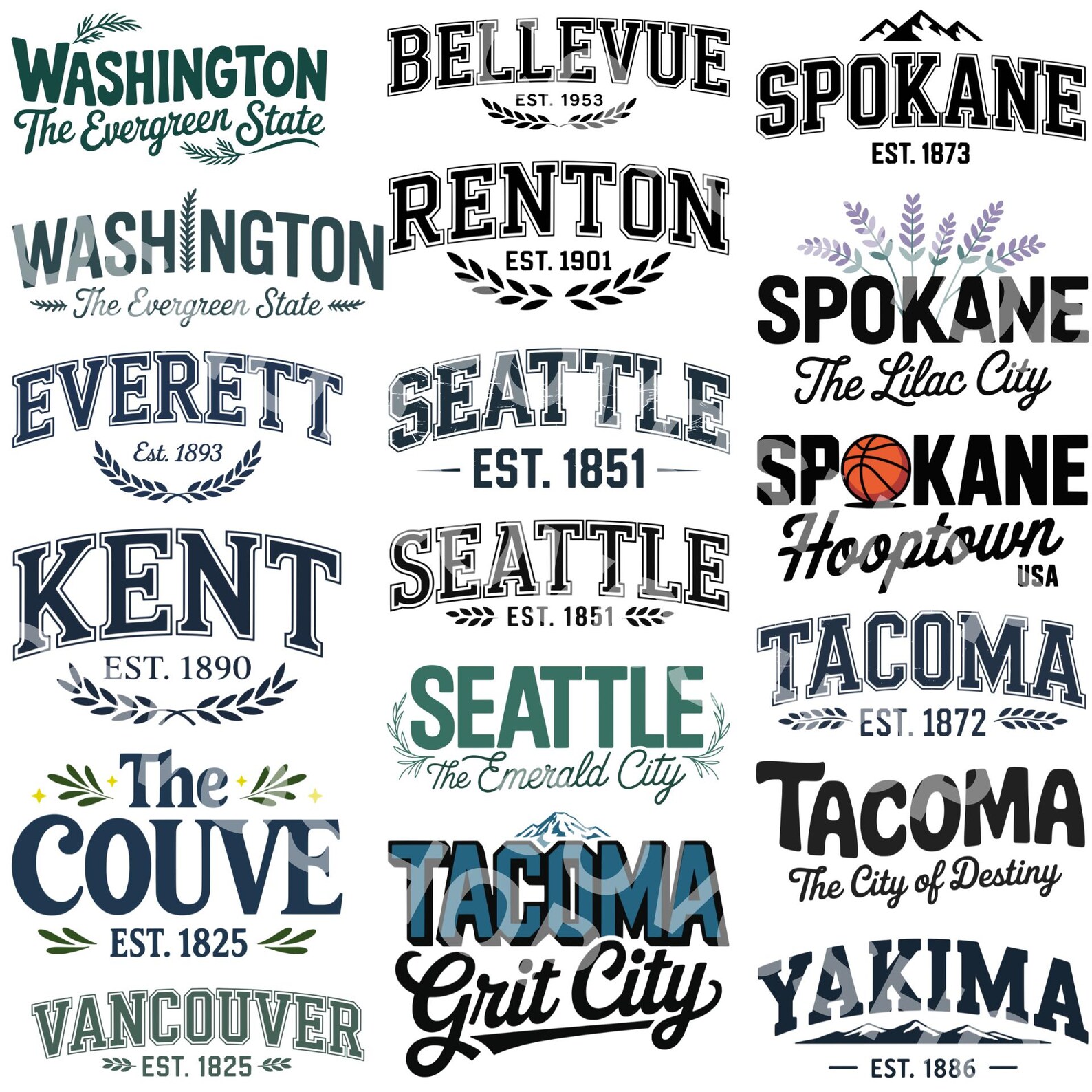 40 Washington PNG Designs, SVG Files, Eps Designs, Dxf Files ...