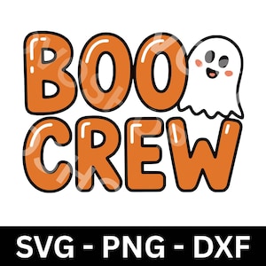 Boo Crew Halloween SVG: Spooky Ghost Family Design (Digital Download