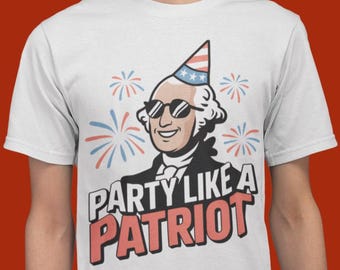 Party Like A Patriot SVG: 4th of July, American Pride (Digital Download
