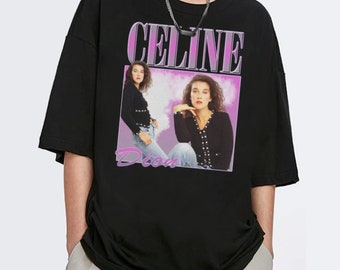 Chemise Céline Dion, T-shirt Celine Dion, t-shirt rap hypebeast vintage des années 90, sweatshirt