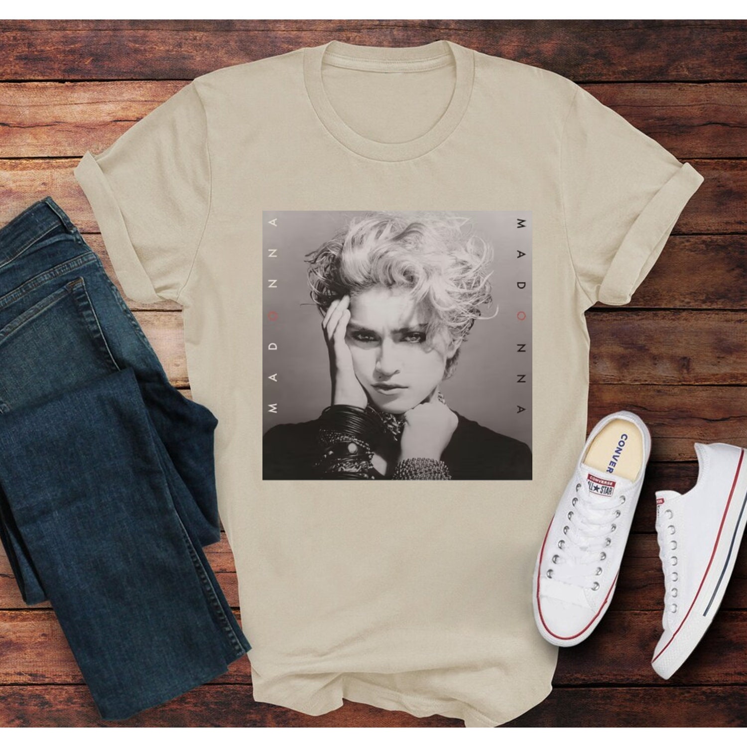 T-shirt Madonna Unisexe - Coton Épais - Design Cherche Désespérément Susan - Cadeau Fan 80s