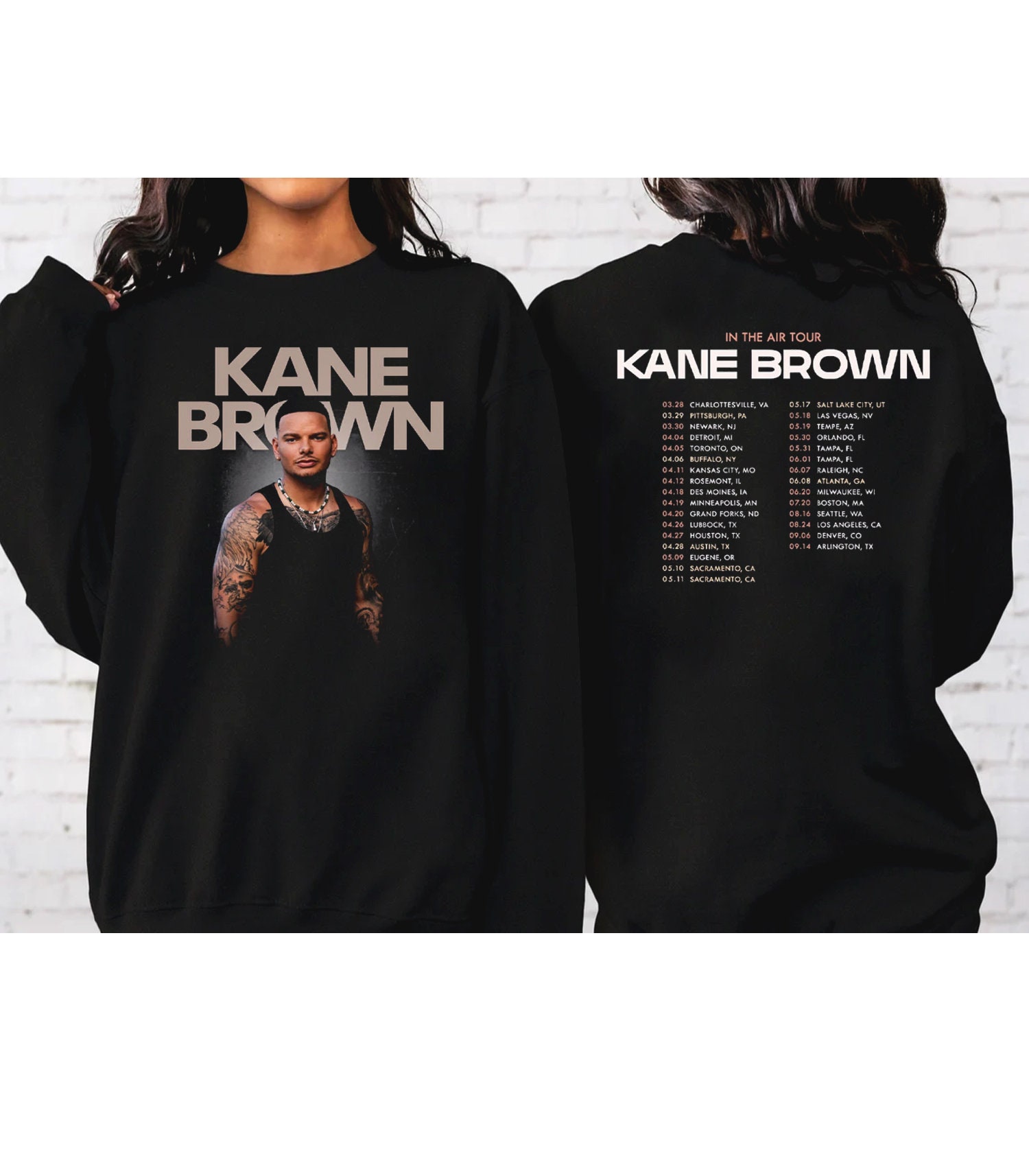 Kane Brown in the Air Tour 2024 Shirt, Kane Brown Fan Gift Shirt, Kane ...