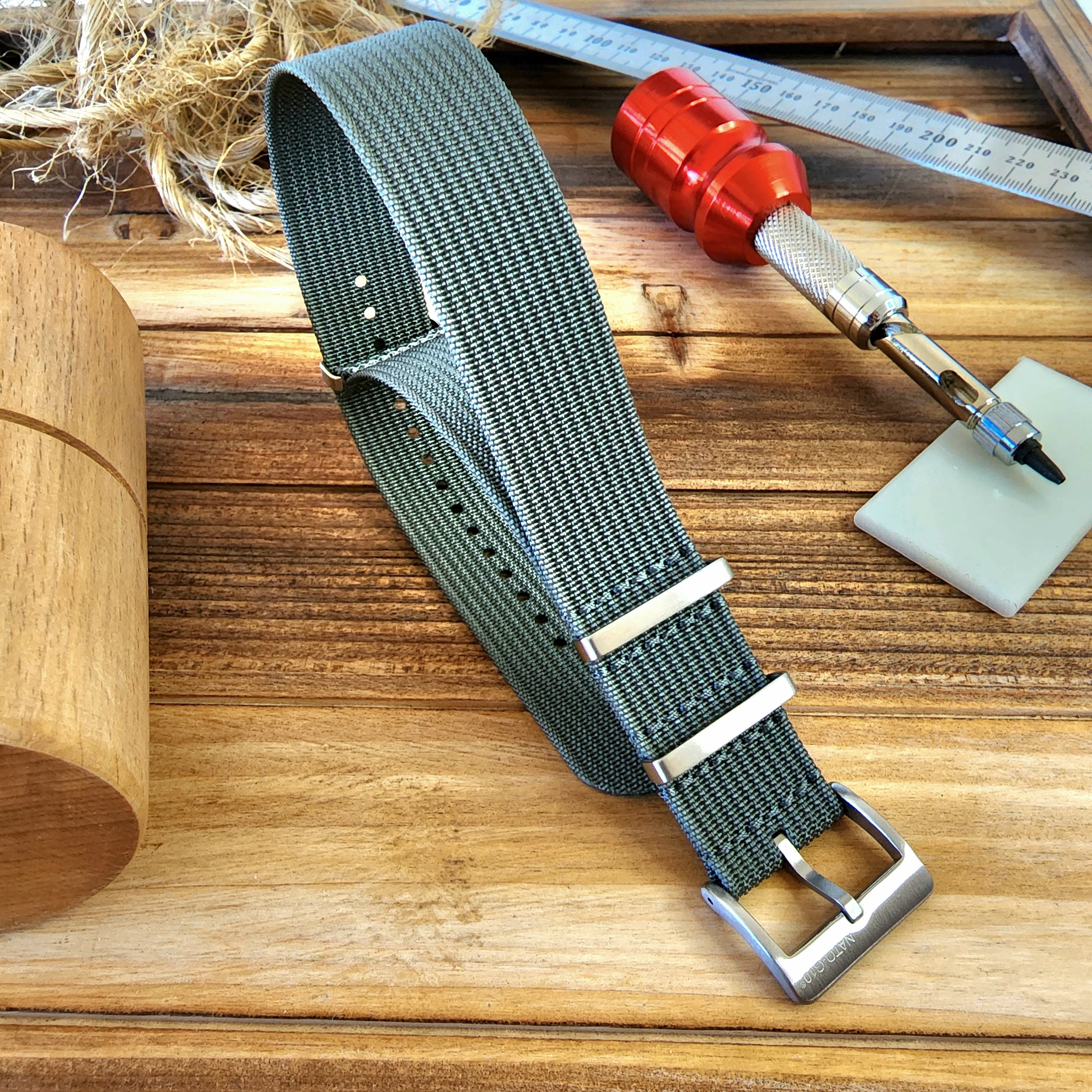 NATO G10® Strap Ribbed Nylon Military Milstrap Water Resistant Watch