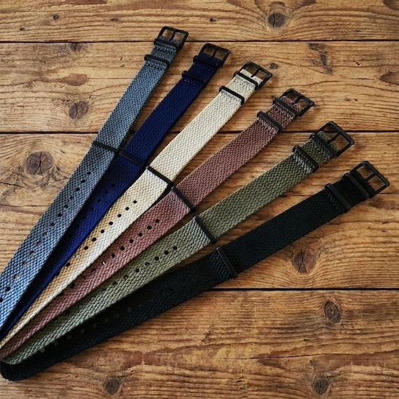 NATO® HEMP PVD Heavy Buckles MilStrap Cotton Handmade eco friendly vegan Military Soft Flexible Nylon watch band strap 20mm 22mm U.S.A ship