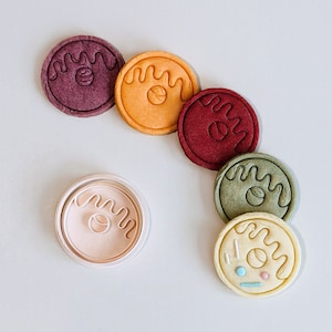 Donut Cookie Cutter | Creative Shapes Cookie Cutter Stamp Set | Doughnuts Cookie Cutter | 3D Printed