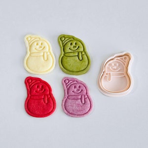 à l'emporte-pièce Bonhomme de neige | Bonhomme de neige de Noël avec écharpe | Outil de cuisson des Fêtes d'hiver pour biscuits festifs