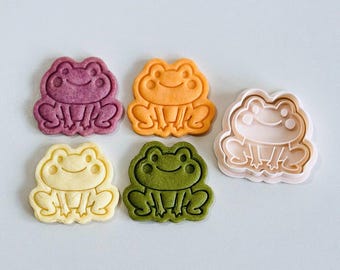 Cortador de galletas con forma de rana / Molde para galletas con forma de animal adorable / Herramienta para hornear con forma de rana linda / Cortador para manualidades de fondant y masa / Delicias con temática de primavera
