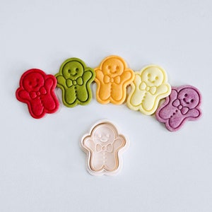 Gingerbread Man Cookie Cutter | Cute Bow Tie Gingerbread Cookie | Fun Christmas Baking Tool for Holiday Treats