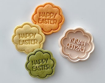 Cortador de galletas de Feliz Pascua – Flor, Margarita, Girasol – Impreso en 3D