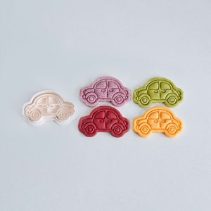 Auto-Ausstechform Fahrzeug Cookie Cutter Stempel Set | Käfer-Auto-Ausstechform | 3D Gedruckt