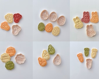 Easter Cookie Cutter Set | 6 Pieces Cookie Cutter Stamp Set
