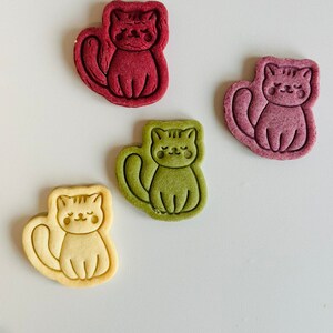 Kakform för kattunge | 3D-tryckt djurstämpelset bild 3