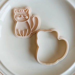 Kakform för kattunge | 3D-tryckt djurstämpelset bild 7