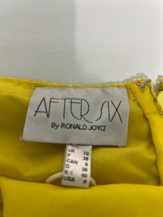 Yellow Sequin Beaded Dress Gem