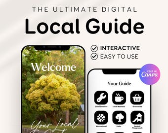 Local Guide Template: Digital Real Estate Community - Canva Editable File RE1