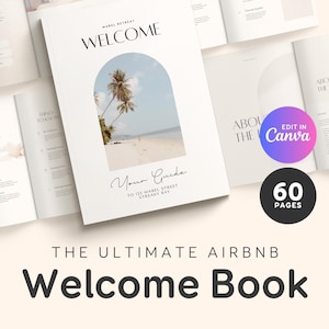 Airbnb Guest Guidebook - Short Term Rental Welcome Kit Template EG2