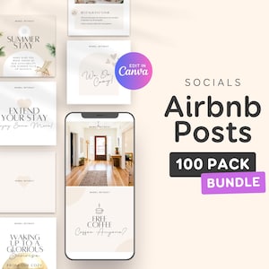 Modèle Airbnb moderne Instagram, modèle Canva de publications sur les réseaux sociaux, Hôte Airbnb, Instagram de location à court terme, location de vacances, Vrbo EG2