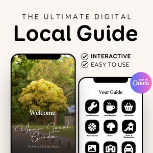 Realtor Local Community Guide Template for Real Estate Agents Marketing Relocation Community Welcome City Guide Digital Editable ebook Canva