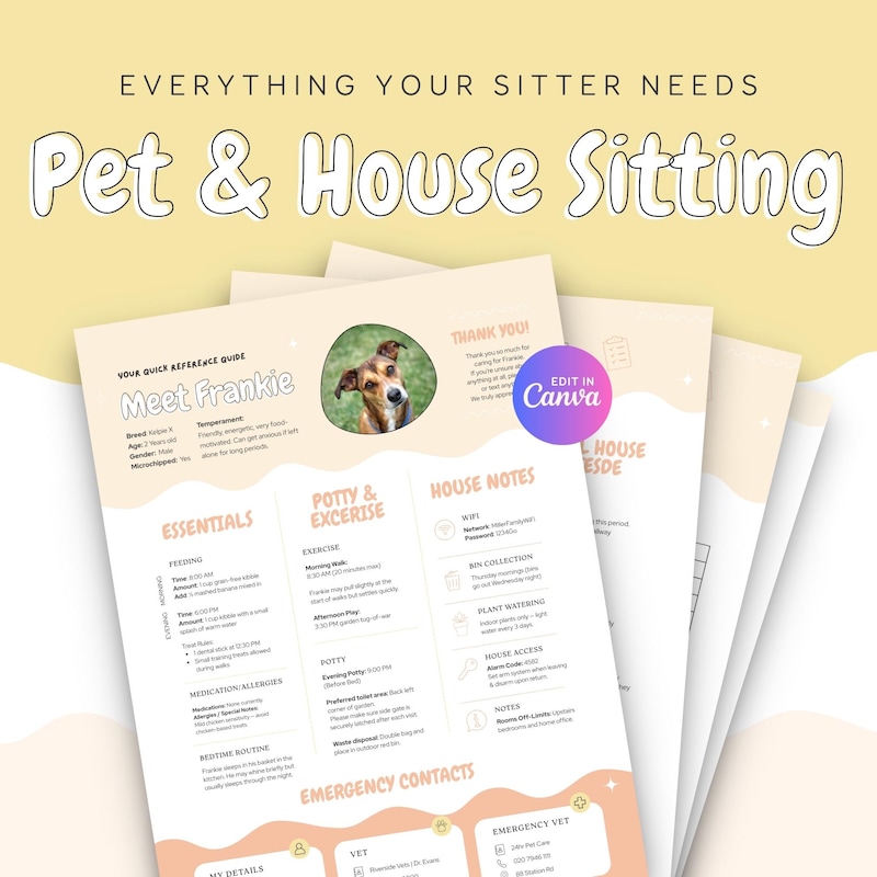 Our Daily Routine Fillable Dog Daily Tracker - Etsy