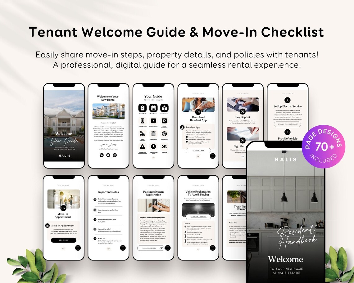 Apartment Welcome Guide - Move-in Rules and Amenities Template - Etsy