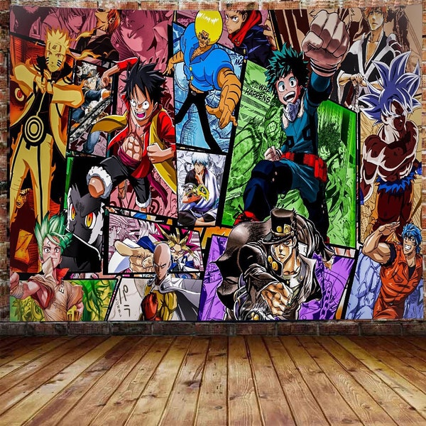 Anime Tapestry Etsy