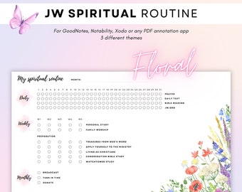 JW Digital Spiritual Routine Tracker, Jehovah’s Witnesses Activity Tracker